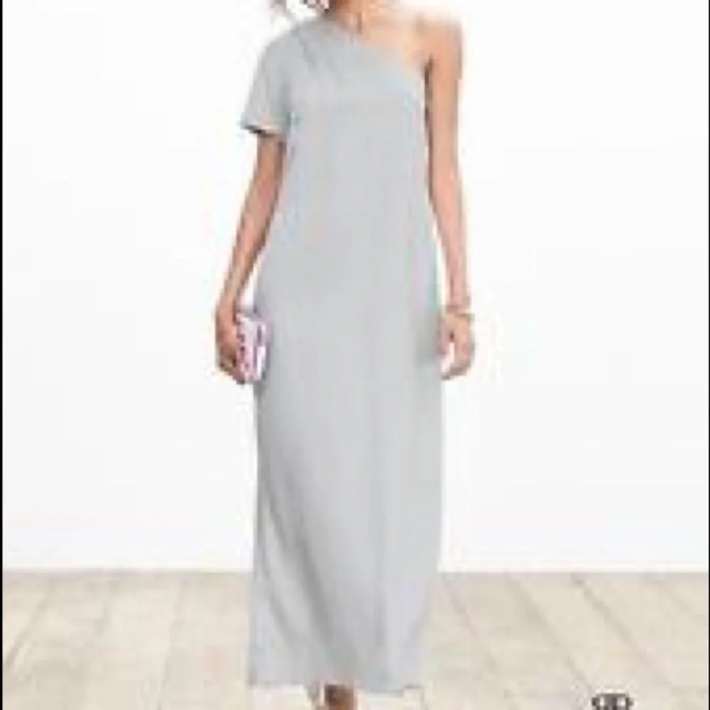 Silver Banana Republic One-Shoulder Dress - Picture 2 of 3